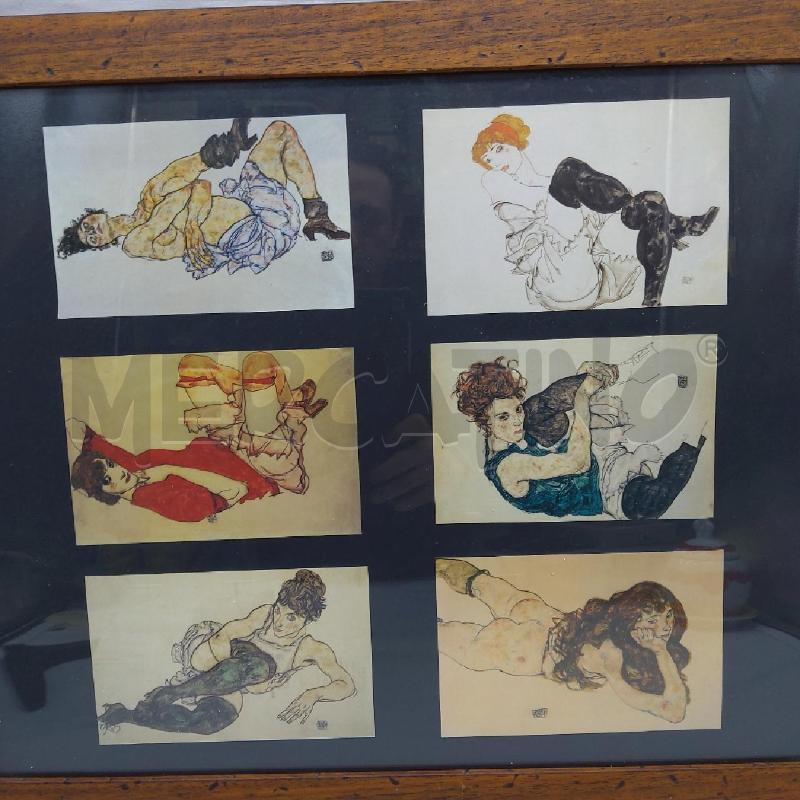 QUADRETTO 6 IMMAGINE DONNA CORNICE LEGNO | Mercatino dell'Usato San maurizio canavese 3