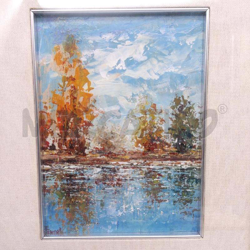 QUADRETTO ALBERI SPECCHIATI NEL LAGO | Mercatino dell'Usato San maurizio canavese 2