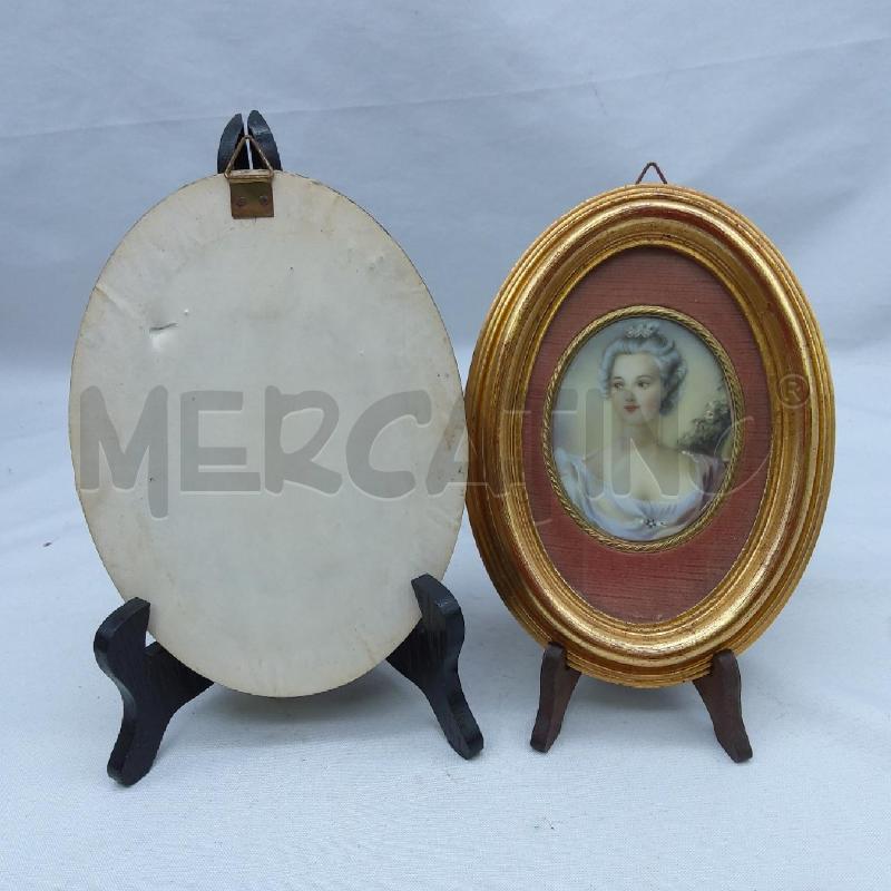 QUADRETTO COPPIA OVALE CORNICE DORATA | Mercatino dell'Usato San maurizio canavese 4