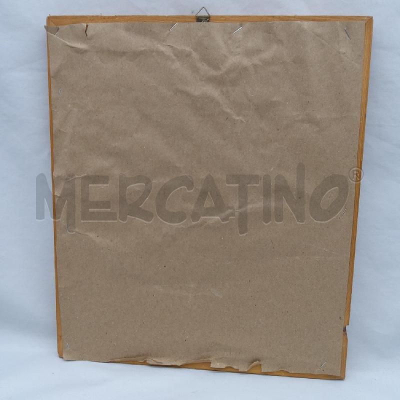 QUADRETTO DONNE INGINOCCHIATE NAIF CORNICE LEGNO | Mercatino dell'Usato San maurizio canavese 4
