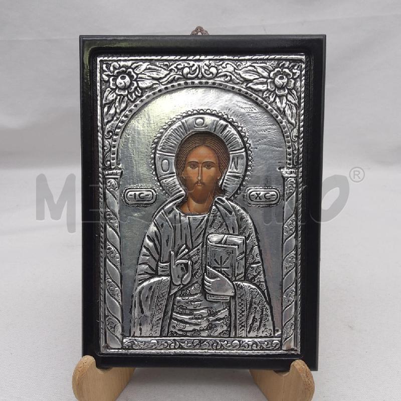 QUADRETTO ICONA RELIGIOSA METALLO CESELLATO | Mercatino dell'Usato San maurizio canavese 1