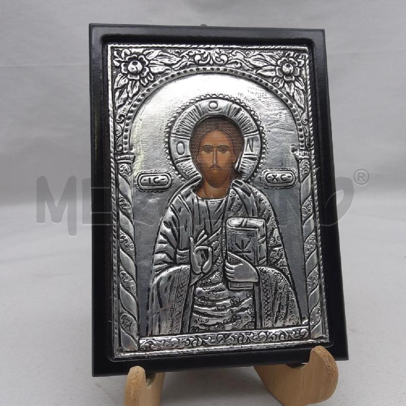 QUADRETTO ICONA RELIGIOSA METALLO CESELLATO | Mercatino dell'Usato San maurizio canavese 4