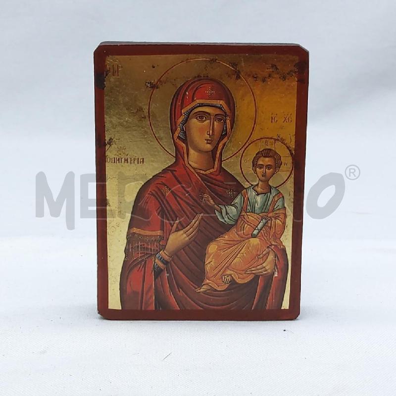 QUADRETTO ICONA RUSSA LEGNO MADONNA CON BAMBINO | Mercatino dell'Usato San maurizio canavese 1