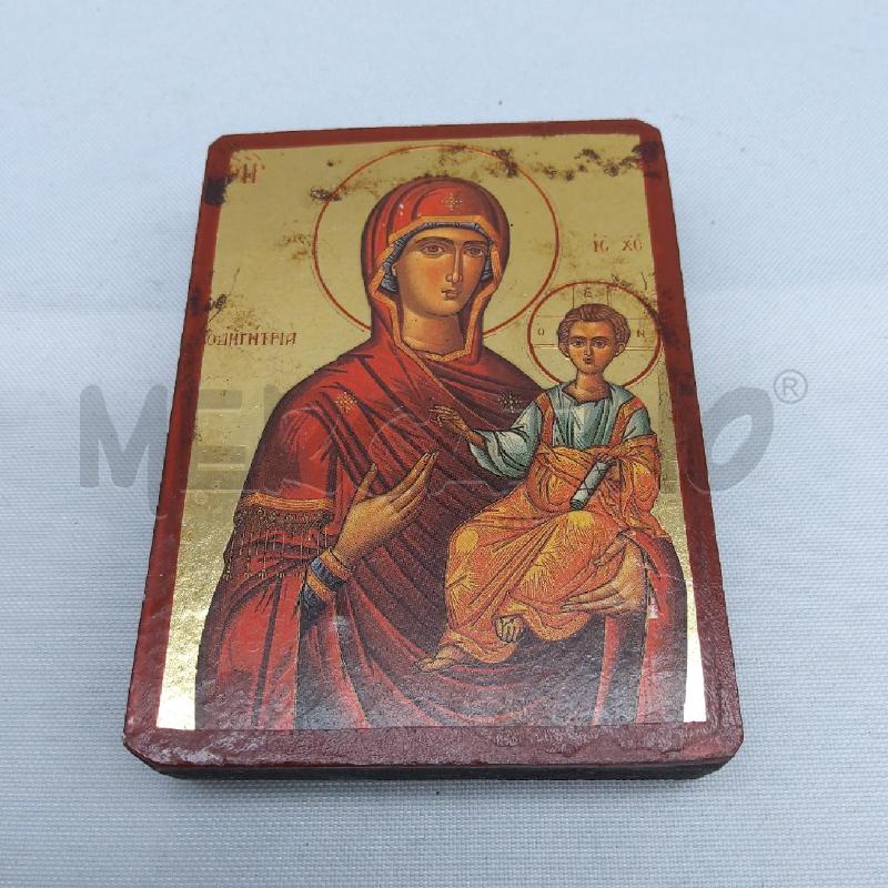 QUADRETTO ICONA RUSSA LEGNO MADONNA CON BAMBINO | Mercatino dell'Usato San maurizio canavese 2