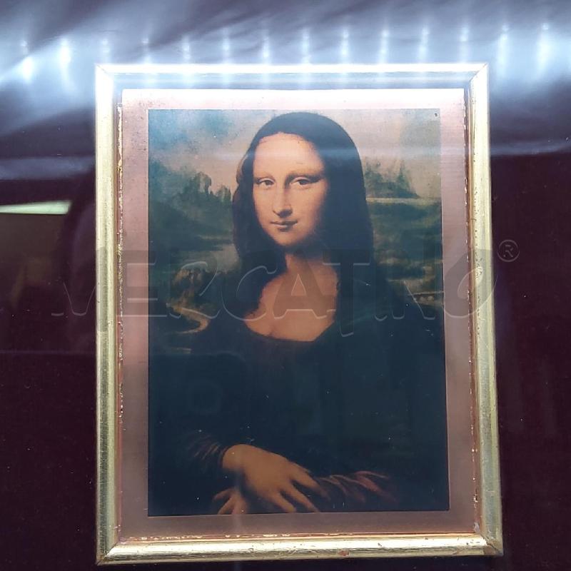QUADRETTO LAMINA RIPRODUZIONE LA GIOCONDA | Mercatino dell'Usato San maurizio canavese 2