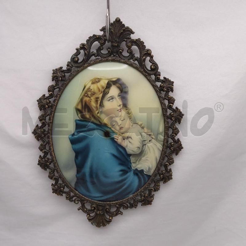 QUADRETTO METALL OOVALE MADONNA | Mercatino dell'Usato San maurizio canavese 1