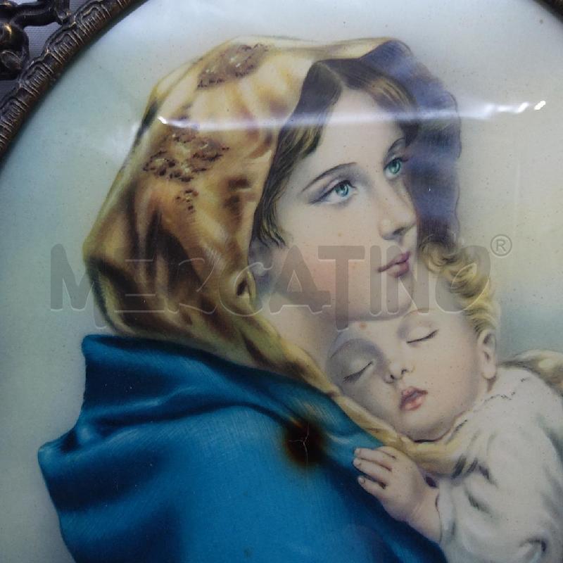 QUADRETTO METALL OOVALE MADONNA | Mercatino dell'Usato San maurizio canavese 3
