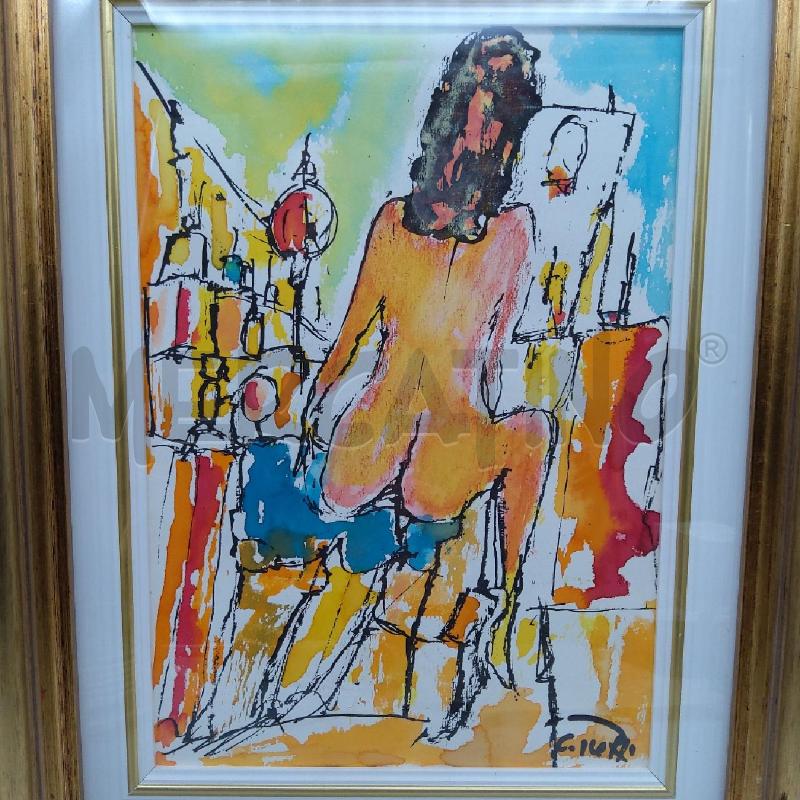 QUADRETTO NUDO DI SCHIENA CARLO TRETTI | Mercatino dell'Usato San maurizio canavese 3