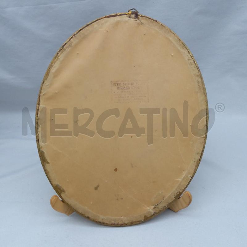QUADRETTO OVALE STAMPA RICAMATRICI CORNICE ORO | Mercatino dell'Usato San maurizio canavese 3