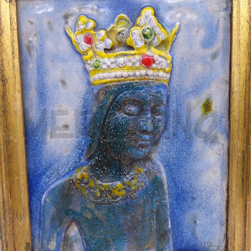 QUADRETTO PIASTRA MADONNA CERAMICA D.E. TERZANI  | Mercatino dell'Usato San maurizio canavese 2