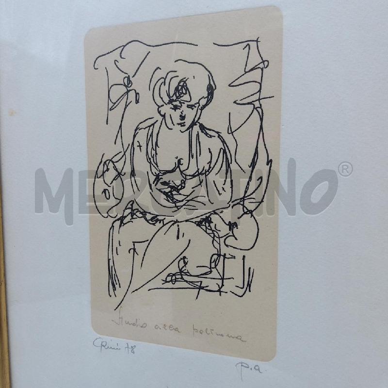 QUADRETTO PROVA D'AUTORE STUDIO ALLA POLTRONA | Mercatino dell'Usato San maurizio canavese 3