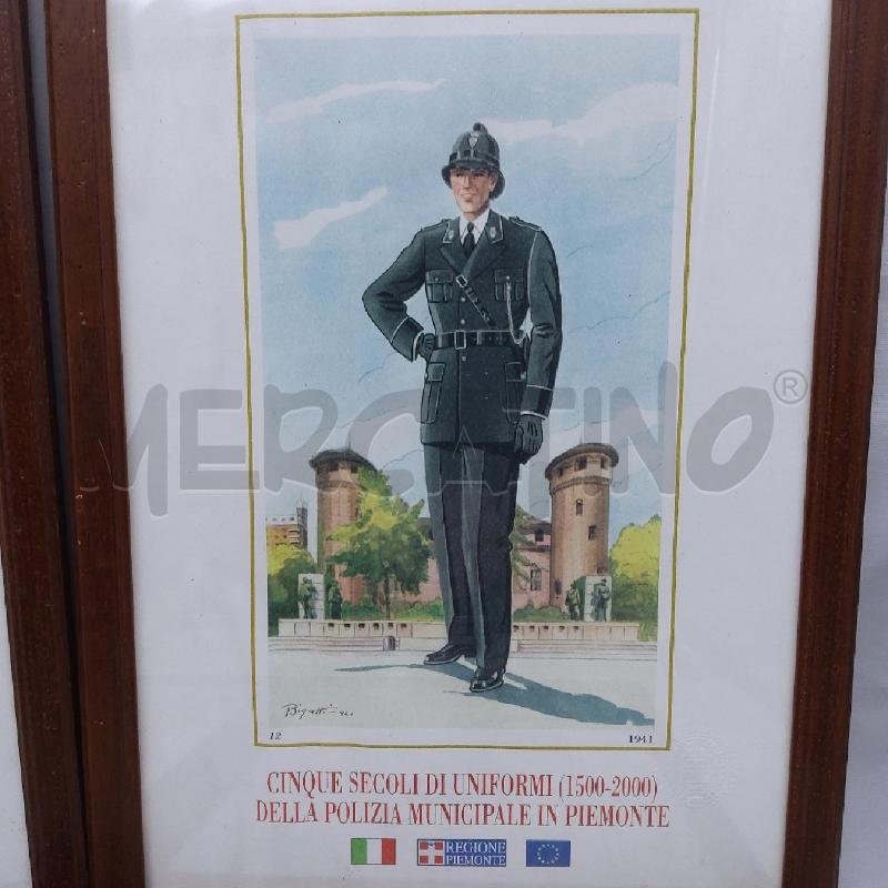 QUADRETTO PZ 4 CINQUECENTENARIO UNIFORMI POLIZIA MINICIAPLE TORINO  | Mercatino dell'Usato San maurizio canavese 3