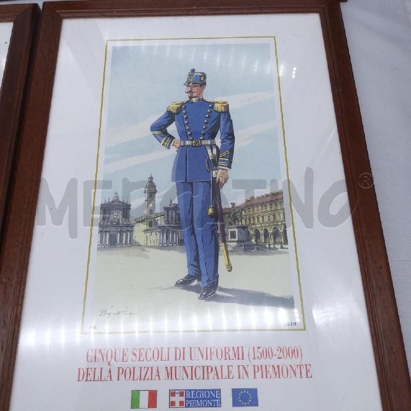 QUADRETTO PZ 4 CINQUECENTENARIO UNIFORMI POLIZIA MINICIAPLE TORINO  | Mercatino dell'Usato San maurizio canavese 4
