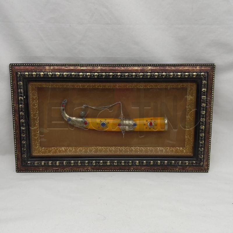 QUADRETTO TECA CUSTODIA COLTELLO GIALLO ARABO | Mercatino dell'Usato San maurizio canavese 1
