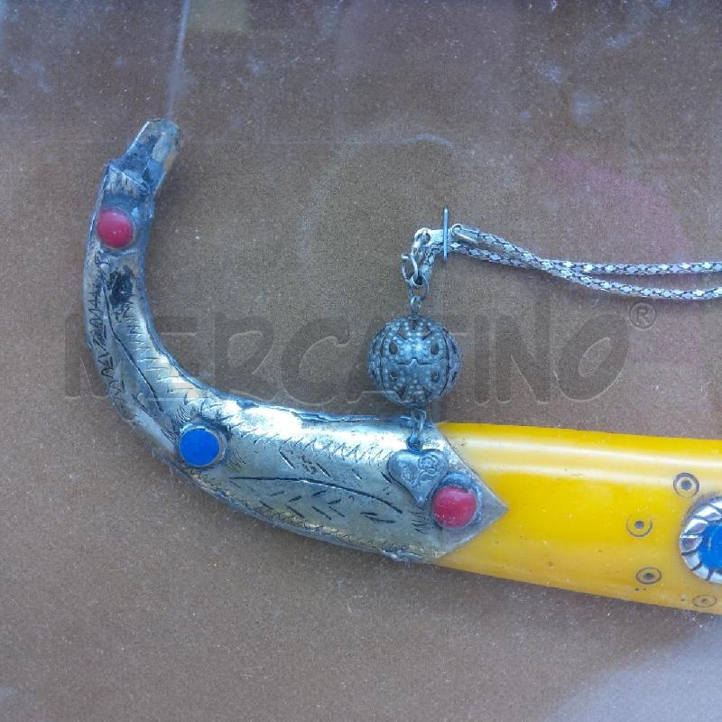 QUADRETTO TECA CUSTODIA COLTELLO GIALLO ARABO | Mercatino dell'Usato San maurizio canavese 3