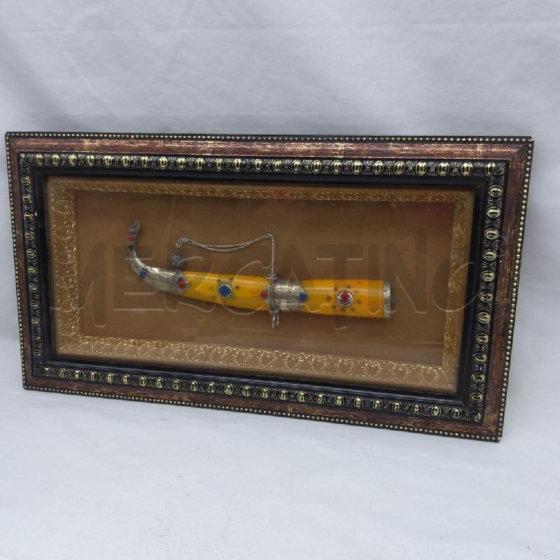 QUADRETTO TECA CUSTODIA COLTELLO GIALLO ARABO | Mercatino dell'Usato San maurizio canavese 4