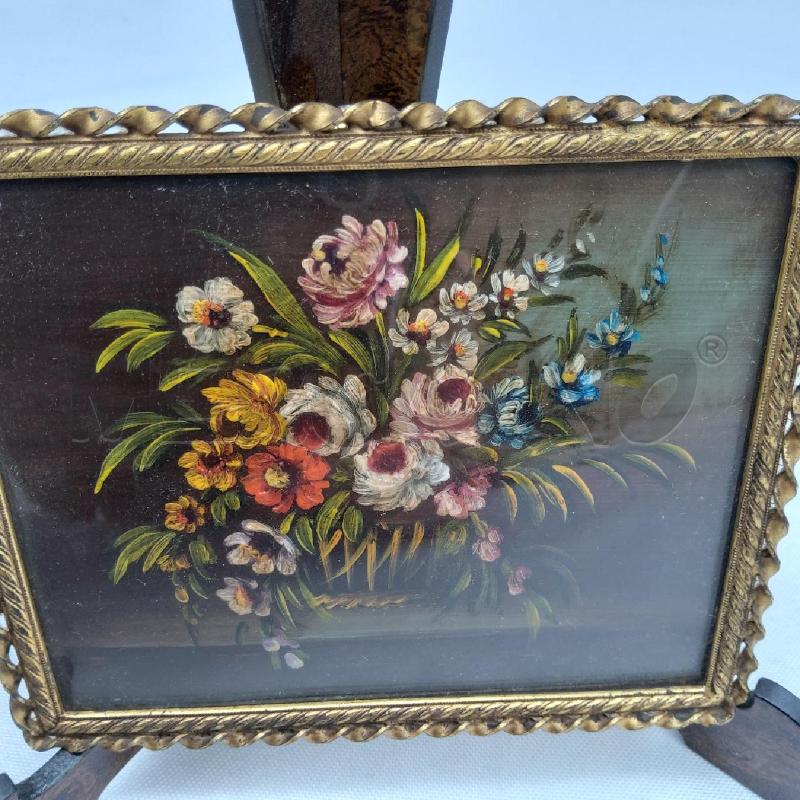 QUADRETTO VASO FIORI CON MET TORCIGLIONE | Mercatino dell'Usato San maurizio canavese 3