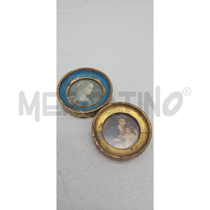 QUADRETTO VECCHIO MINIATURA ROTO PZ 2 IMMAGINE SACRA | Mercatino dell'Usato San maurizio canavese 1