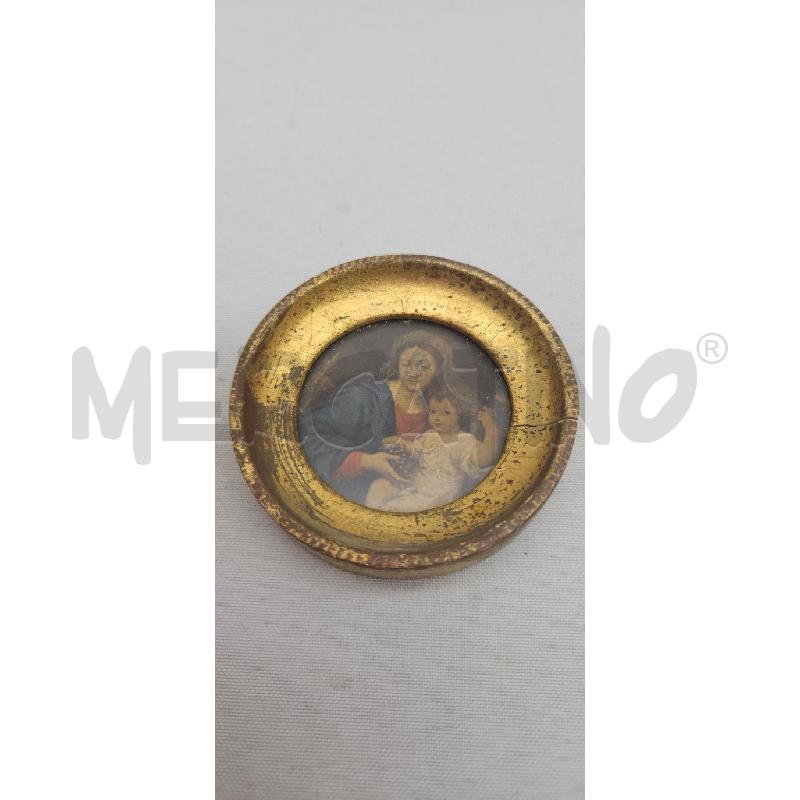 QUADRETTO VECCHIO MINIATURA ROTO PZ 2 IMMAGINE SACRA | Mercatino dell'Usato San maurizio canavese 3