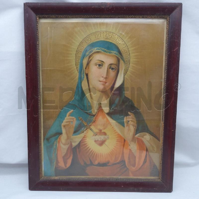 QUADRETTO VECCHIO STAMPA MADONNA | Mercatino dell'Usato San maurizio canavese 1