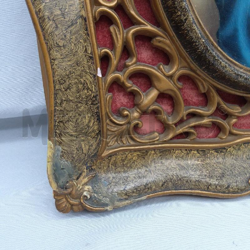 QUADRETTO VERGINE MARIA RETRO ILLUMINATA CORNICE GESSO | Mercatino dell'Usato San maurizio canavese 2