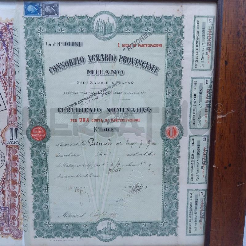 QUADRO 2 TITOLI STATO VENCHI/CONSORZIO AGRARIO  | Mercatino dell'Usato San maurizio canavese 2