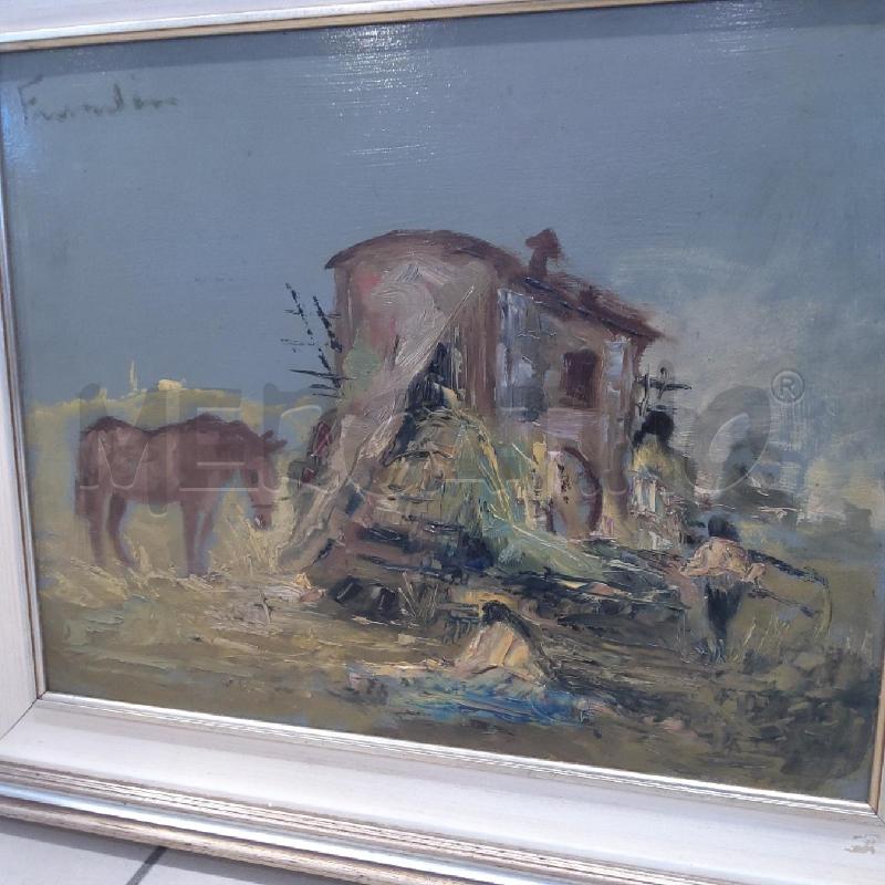 QUADRO 50 X 40 FRANDIN SOSTA ZINGARESCA | Mercatino dell'Usato San maurizio canavese 2