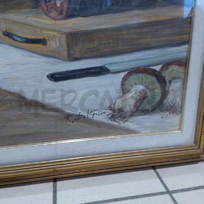 QUADRO 60 X 80 RENZO DEL GRECO NATURA MORTA | Mercatino dell'Usato San maurizio canavese 2