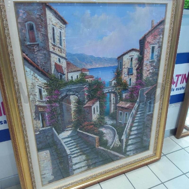 QUADRO 80X100 E. LAGOLARI VICOLI FIORITI PAESINO MARE | Mercatino dell'Usato San maurizio canavese 2