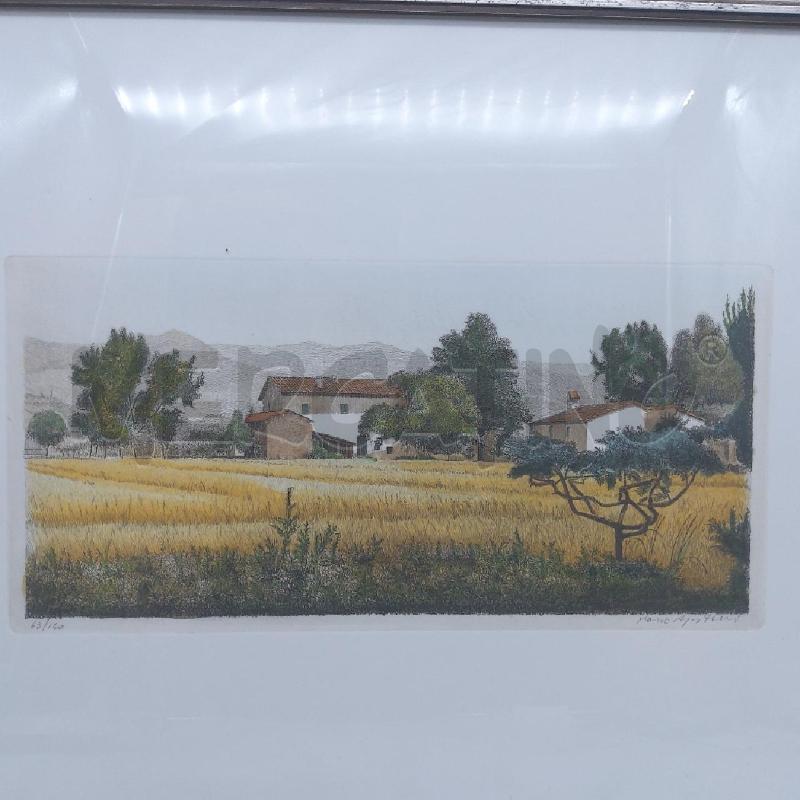 QUADRO ACQUAFORTE MARIO AGOSTINI CASOLARE 63/150 | Mercatino dell'Usato San maurizio canavese 2