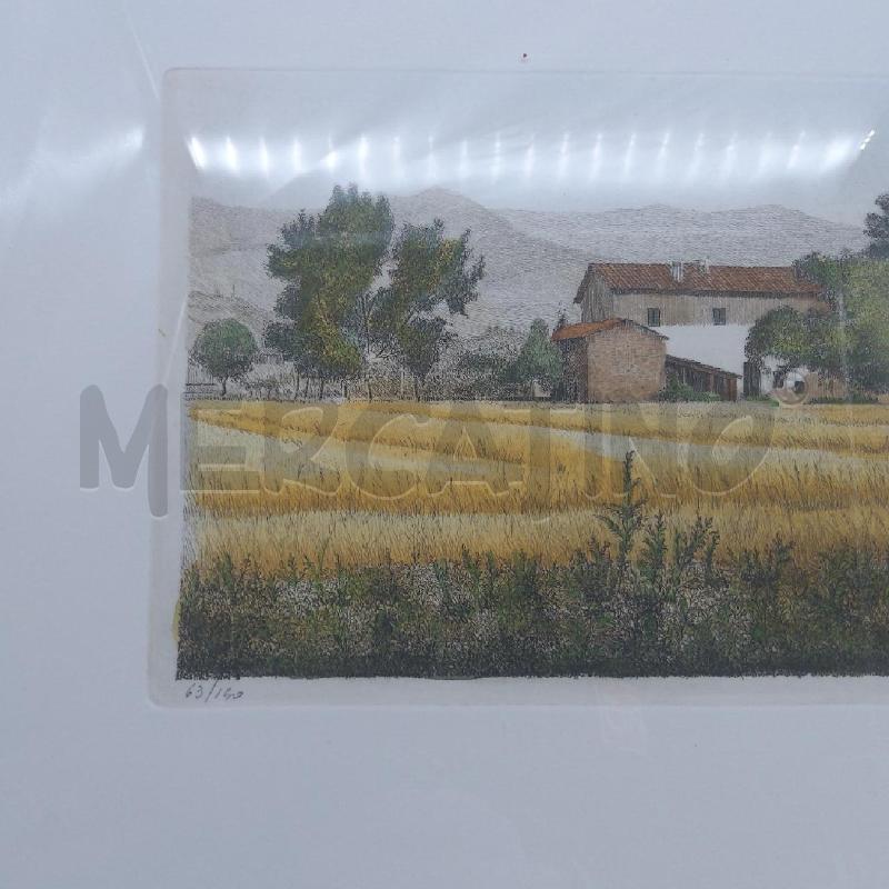 QUADRO ACQUAFORTE MARIO AGOSTINI CASOLARE 63/150 | Mercatino dell'Usato San maurizio canavese 3