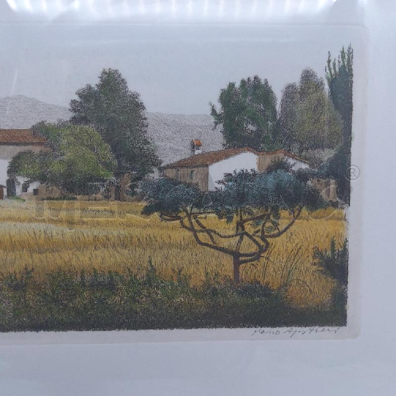 QUADRO ACQUAFORTE MARIO AGOSTINI CASOLARE 63/150 | Mercatino dell'Usato San maurizio canavese 4