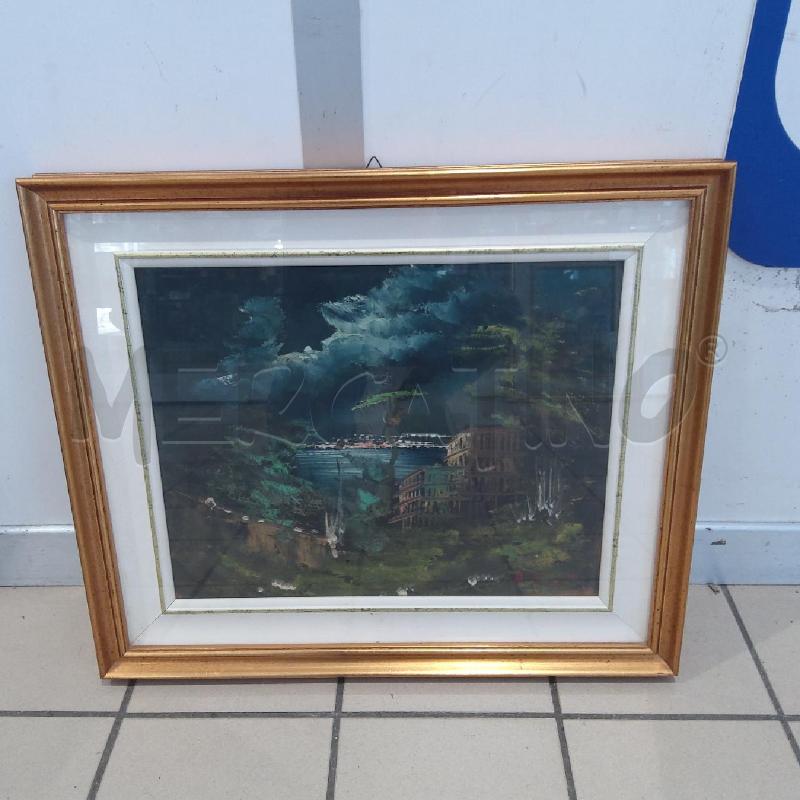 QUADRO ALDO PIRONTI LAGO CON RUDERI  | Mercatino dell'Usato San maurizio canavese 1