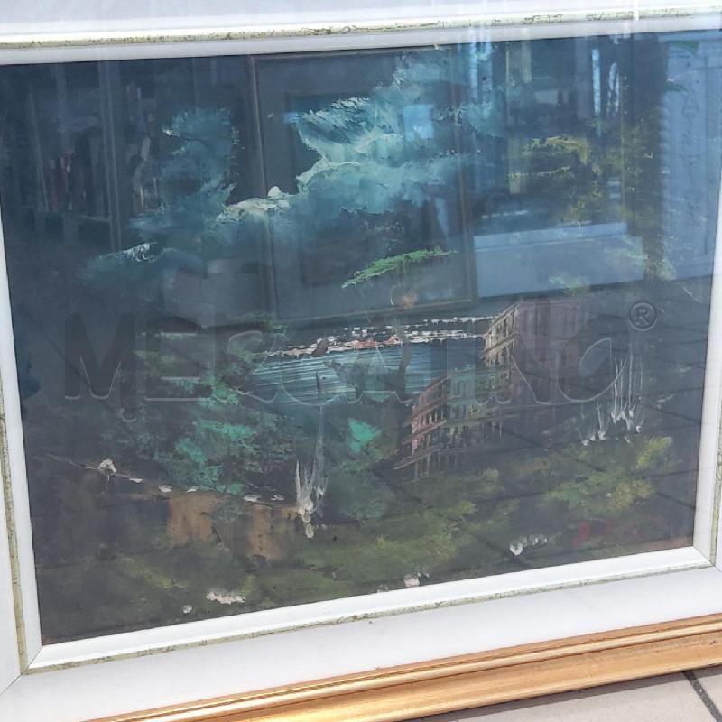 QUADRO ALDO PIRONTI LAGO CON RUDERI  | Mercatino dell'Usato San maurizio canavese 4