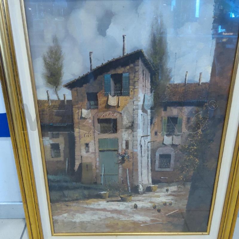 QUADRO BORELLI RED LANDSCAPE 50 X 70 COICE DORATA | Mercatino dell'Usato San maurizio canavese 2