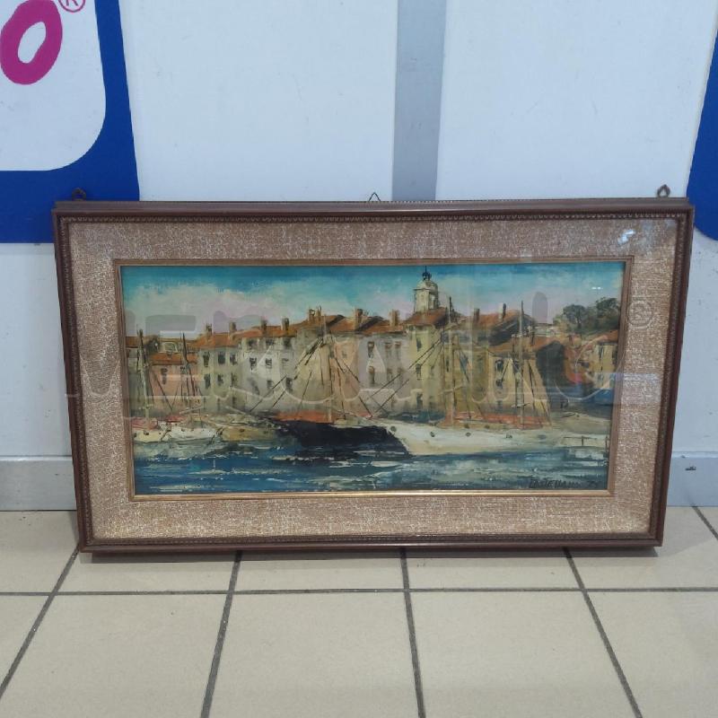 QUADRO CASTELLANO BARCHE SFONDO CASE | Mercatino dell'Usato San maurizio canavese 1