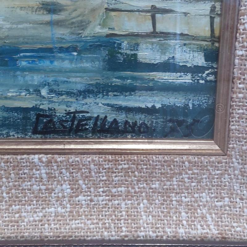 QUADRO CASTELLANO BARCHE SFONDO CASE | Mercatino dell'Usato San maurizio canavese 2