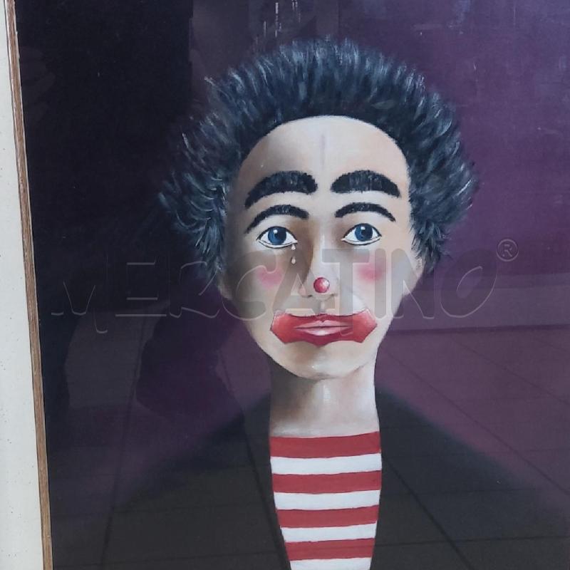 QUADRO CLOWN G. GALLIONE 40X50 CORNICE DORATO | Mercatino dell'Usato San maurizio canavese 2