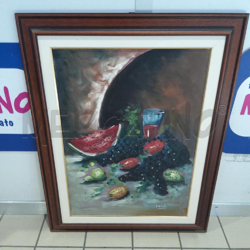 QUADRO E. VITALE NATURA MORTA ANGURIA E CALICE | Mercatino dell'Usato San maurizio canavese 1