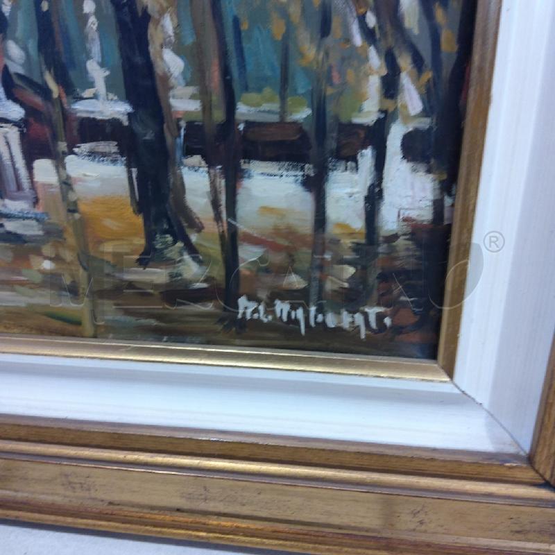 QUADRO FONTANA CON STATUE E ALBERI | Mercatino dell'Usato San maurizio canavese 3