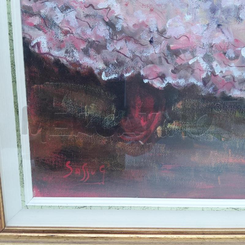 QUADRO G. SASSO BALLERINA ROSA CORNICE DORATA | Mercatino dell'Usato San maurizio canavese 2