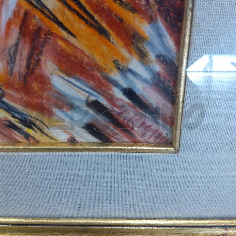 QUADRO GIORDANO RIGHINI 35X50 GALLO CORNICE PASSPARTOUT | Mercatino dell'Usato San maurizio canavese 4