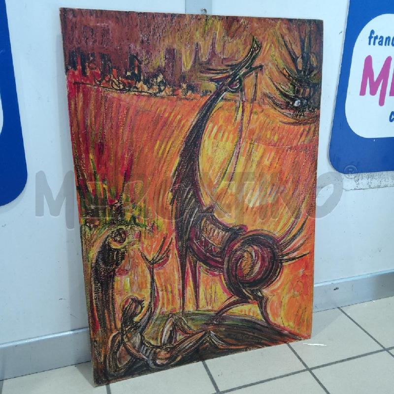 QUADRO GIORDANO RIGHINI 50X70 NO CORNICE CAVALLO  | Mercatino dell'Usato San maurizio canavese 2