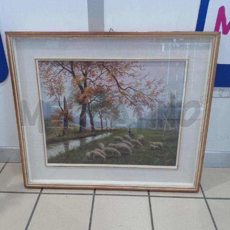 QUADRO GREGGE PECORE AL PASCOLO RUSCELLO | Mercatino dell'Usato San maurizio canavese 1
