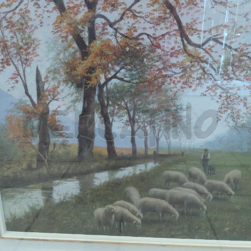 QUADRO GREGGE PECORE AL PASCOLO RUSCELLO | Mercatino dell'Usato San maurizio canavese 4