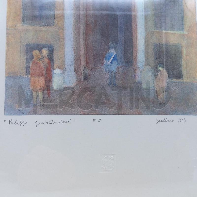QUADRO GULINO 1993 PALAZZO GIUSTINIANI | Mercatino dell'Usato San maurizio canavese 3
