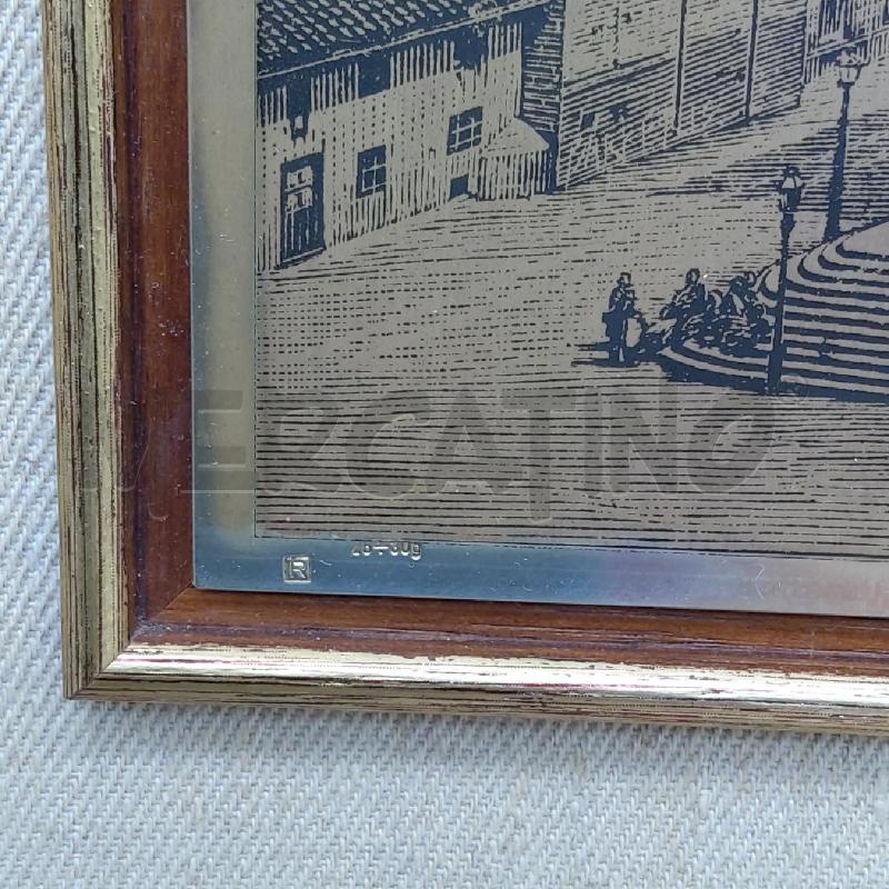 QUADRO INCISIONE LAMINA ARGENTO DUOMO S.GIOVANNI TORINO | Mercatino dell'Usato San maurizio canavese 3