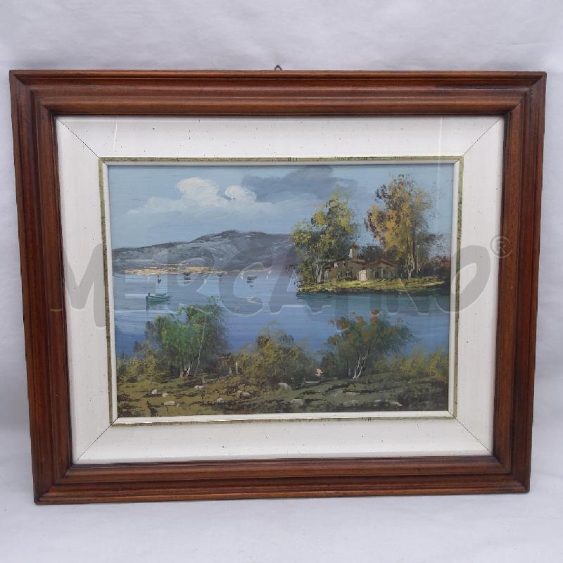 QUADRO LAGO 2 CASETTE SU TAVOLA | Mercatino dell'Usato San maurizio canavese 1