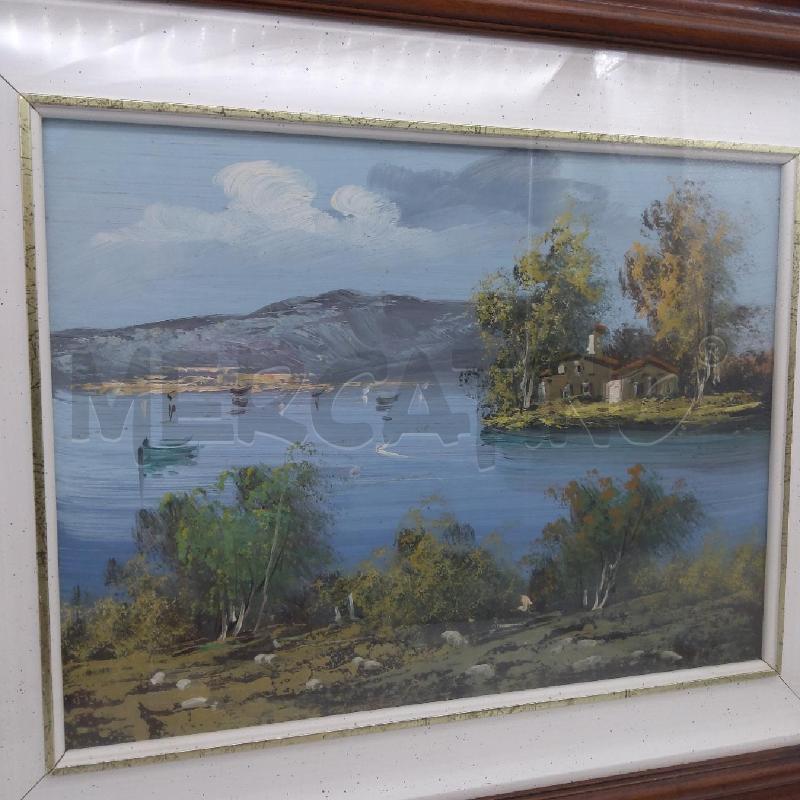 QUADRO LAGO 2 CASETTE SU TAVOLA | Mercatino dell'Usato San maurizio canavese 3