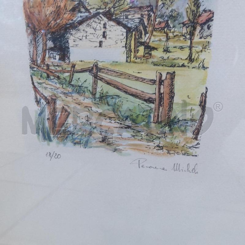 QUADRO LITOGRAFIA MICHELE PECORARA  | Mercatino dell'Usato San maurizio canavese 3